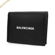 BALENCIAGA バレンシアガ 二つ折り財布 ロゴ ブラック 655685 1IZI3 1090