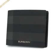 BURBERRY バーバリー 二つ折り財布 ヴィンテージチェック ブラック系 8056707