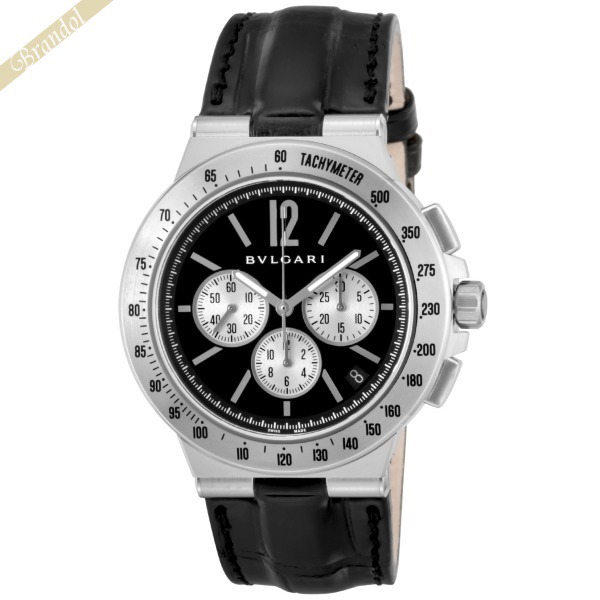 BVLGARI ブルガリ メンズ腕時計 ディアゴノ クロノグラフ 41mm 自動巻き ブラック DG41BSLDCHTA