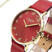 COACH コーチ レディース腕時計 Perry ペリー マウスモチーフ 36mm レッド 14503486