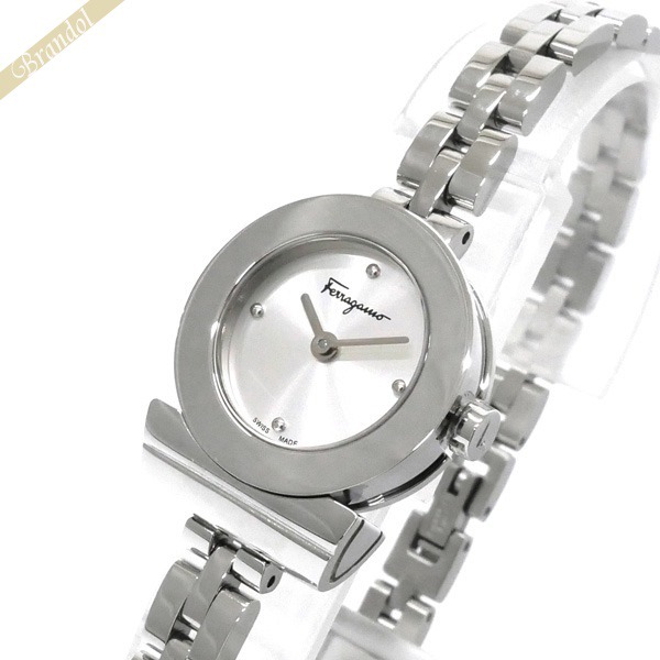 Ferragamo フェラガモ レディース腕時計 Gancino ガンチーニ ブレスレット 22mm シルバー FBF010016