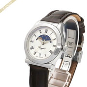 Ferragamo フェラガモ レディース腕時計 1898 ムーンフェイズ 28mm シルバー×ブラウン FBL020016