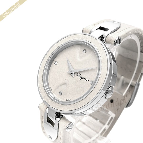 Ferragamo フェラガモ レディース腕時計 Gilio 32mm ホワイト FIW030017