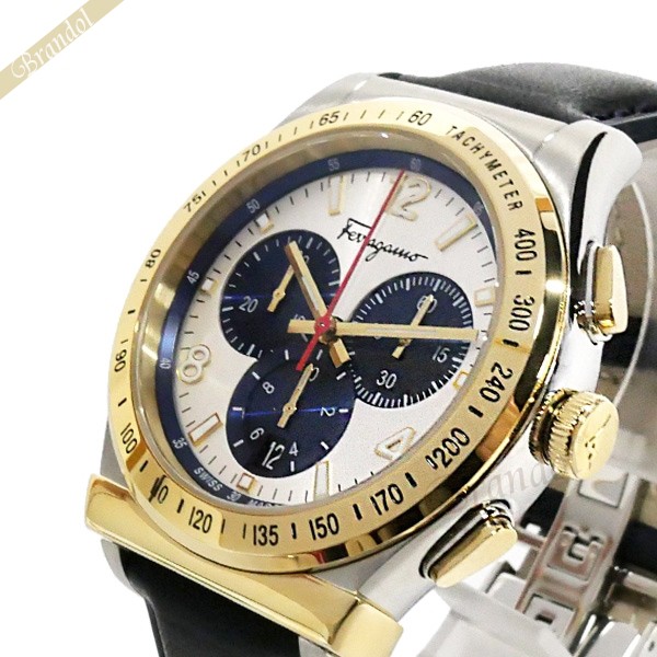 参考定価 13.9万円 美品 FERRAGAMO フェラガモ メンズ 腕時計