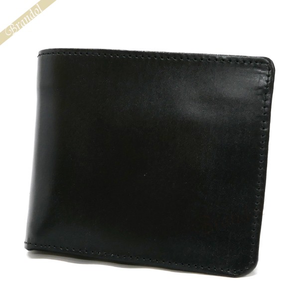 GLENROYAL グレンロイヤル 二つ折り財布 ブライドルレザー ブラック 03-4128 NEW BLACK