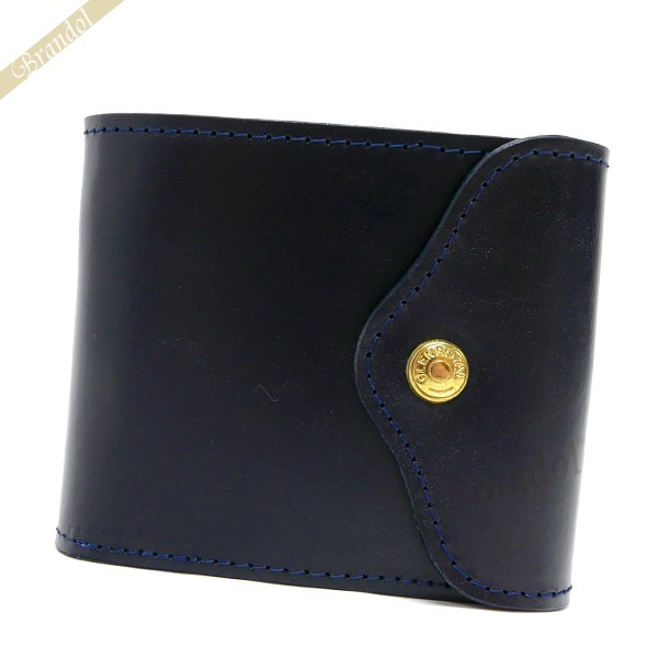 GLENROYAL グレンロイヤル 二つ折り財布 ブライドルレザー ネイビー 03-5956 DARK BLUE