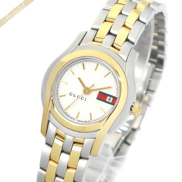 GUCCI グッチ レディース腕時計 Gクラス 27mm ホワイト YA055515