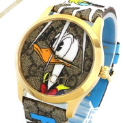 GUCCI グッチ レディース腕時計 Gタイムレス G-Timeless GGキャンバス ディズニー 38mm ベージュ×ブルー系 YA1264167