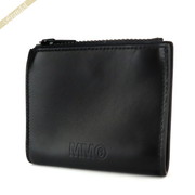 MM6 Maison Margiela メゾン マルジェラ 二つ折り財布 レザー コンパクト ブラック SA5UI0001 P4812 T8013