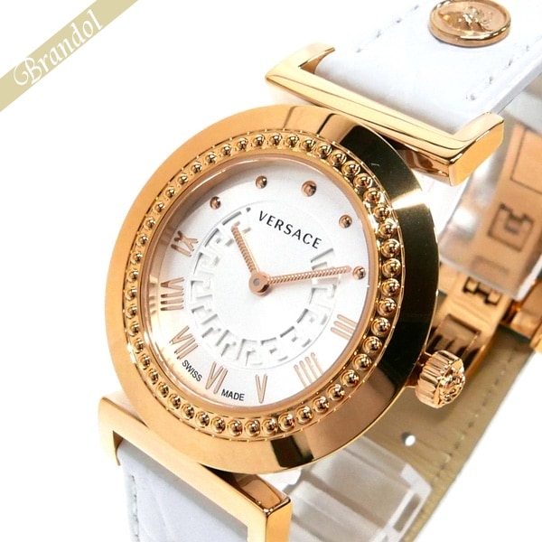 VERSACE ヴェルサーチ レディース腕時計 ヴァニティ 35mm シルバー×ホワイト P5Q80D001S001