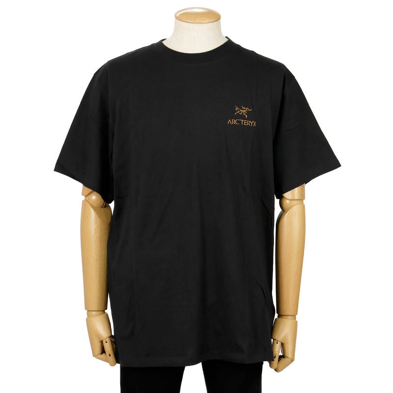 ARC’TERYX アークテリクス Tシャツ 半袖 Kragg SL Cotton Bird Word ショートスリーブ メンズ Mサイズ ブラック X000009535 24K Black M