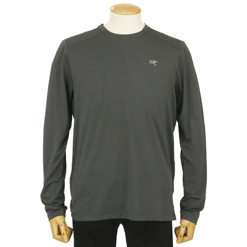 ARC’TERYX アークテリクス メンズ Tシャツ Cormac Crew LS コーマック クルー 長袖 Sサイズ ブラック系 X000009719 Black Heather S