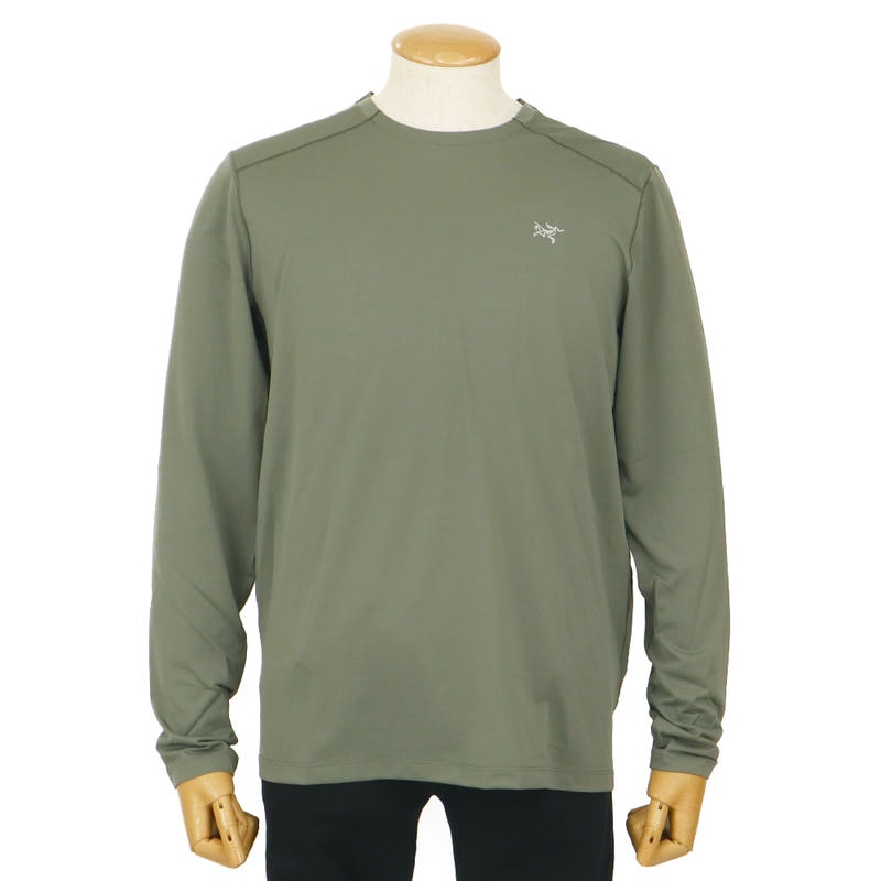ARC’TERYX アークテリクス メンズ Tシャツ Cormac Crew LS コーマック クルー 長袖 Mサイズ カーキ X000009719 Forage Heather M