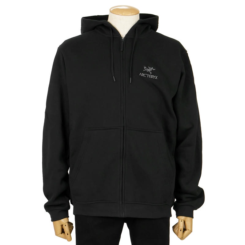 ARC’TERYX アークテリクス エンブレム フリース フルジップ フーディ メンズ Lサイズ ブラック X000009929 Black L