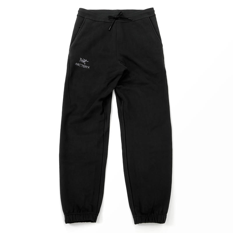 ARC’TERYX アークテリクス イージーパンツ エンブレム フリース ジョガーパンツ 裏起毛 Lサイズ ブラック X000010393 Black L/R