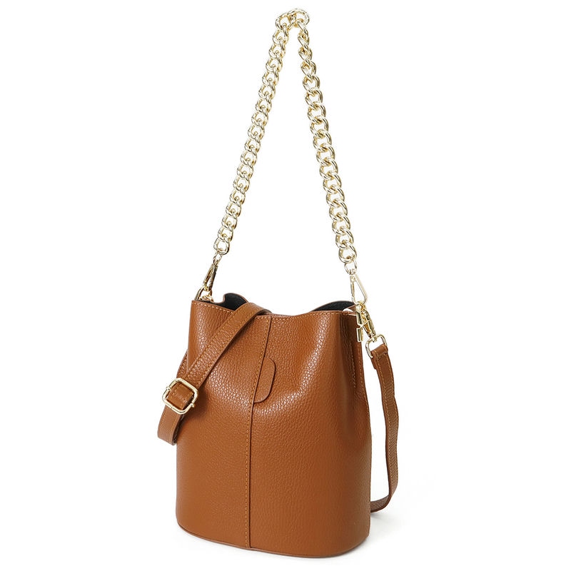 AULENTTI オウレンティ ショルダーバッグ レザー 2way バケットバッグ ブラウン LB-85777P-DO-D17