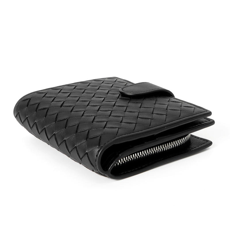 ボッテガ・ヴェネタ 二つ折り財布 メンズ レディース ブランド BOTTEGA VENETA 121059-V3UN1 ブラック ウォレット 高級 おしゃれ プレゼント 実用的 Brandol / BOTTEGA VENETA ボッテガヴェネタ 二つ折り財布 イントレ