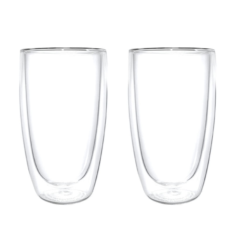 bodum ボダム Pavina パヴィーナ ダブルウォールグラス Double Wall 450ml 2個セット クリア 4560-10US4