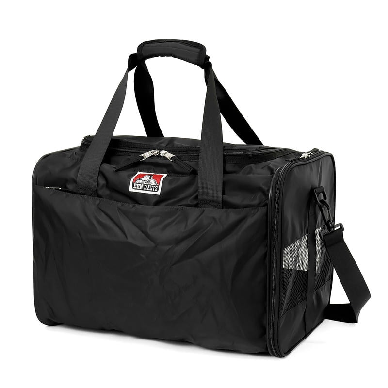 BEN DAVIS ベン・デイビス ペット用 キャリーバッグ 2way ショルダーベルト付 ソフトタイプ ブラック BDD-9000 BLACK