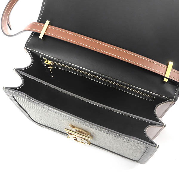 Brandol / BURBERRY バーバリー ショルダーバッグ TBバッグル グレー