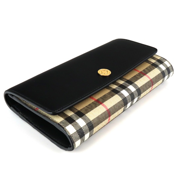 Brandol / BURBERRY バーバリー 長財布 ヴィンテージチェック ブラック