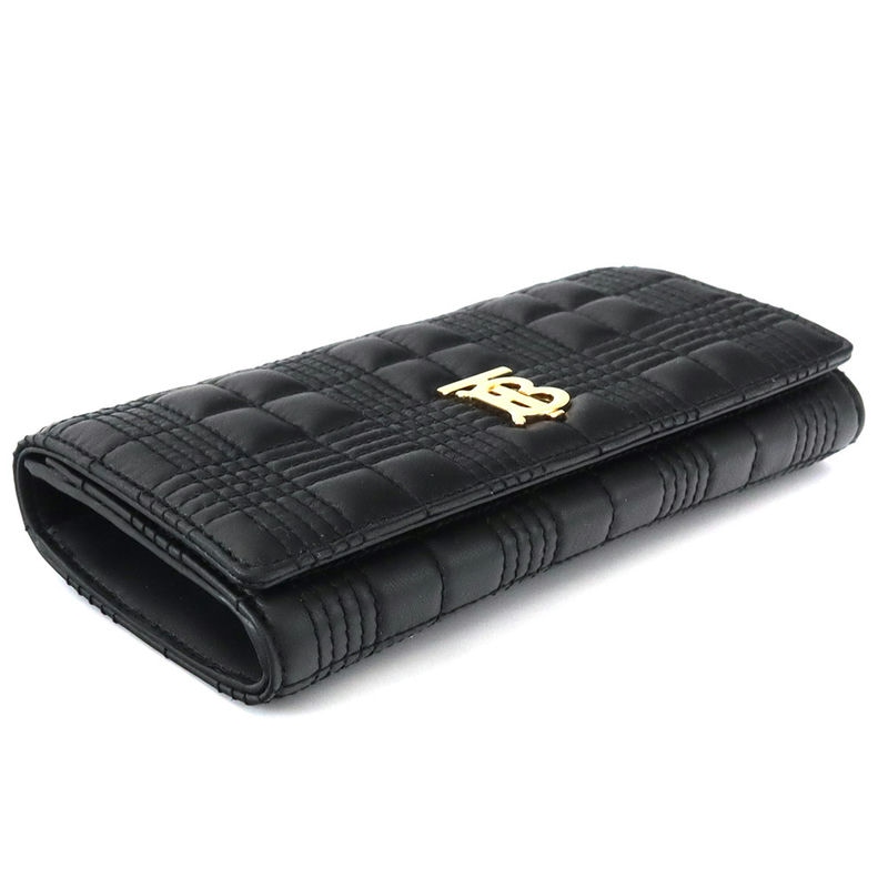 Brandol / BURBERRY バーバリー 長財布 TBロゴ キルティング ブラック