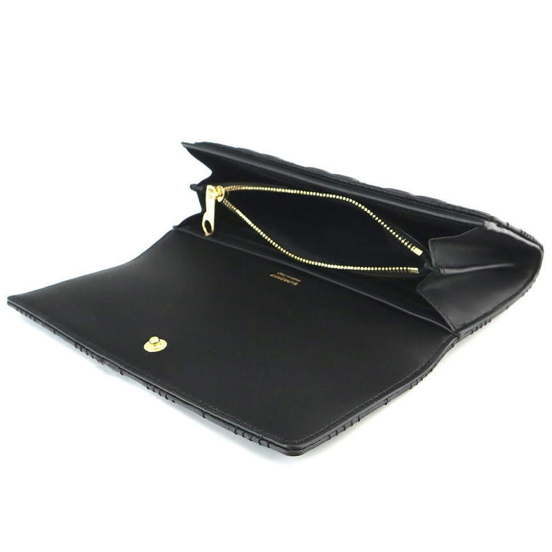 Burberry ブラック 長財布 キルティング BURBERRY（バーバリー） 長財布 財布 ラウンドファスナー レディース