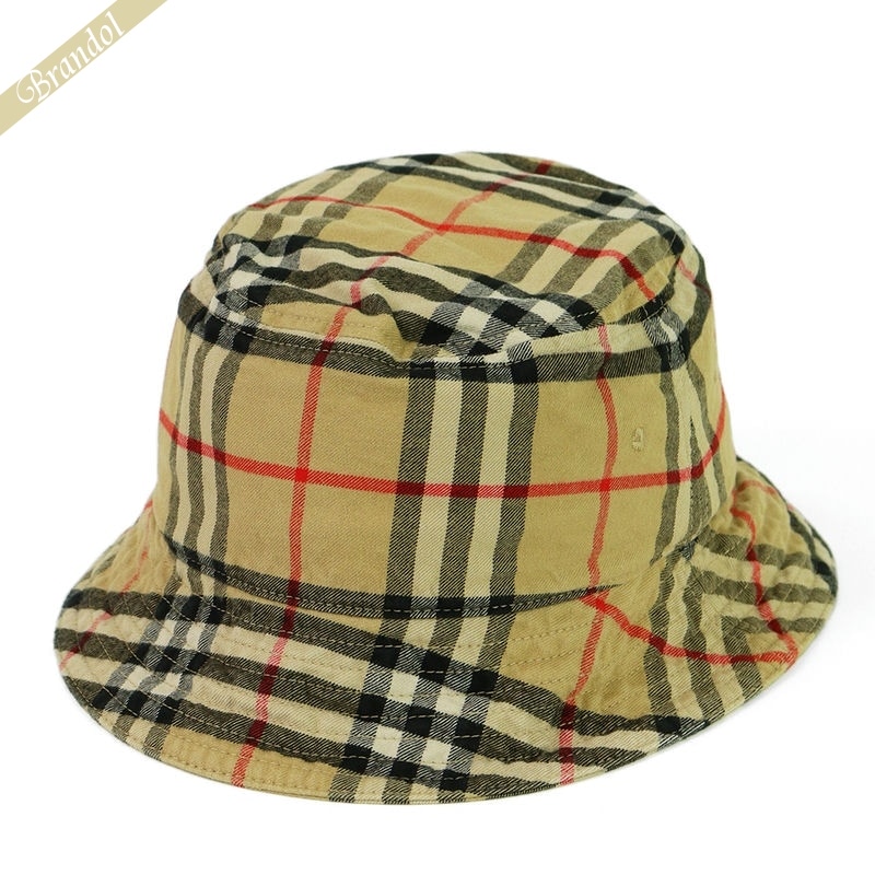 Brandol / BURBERRY バーバリー 帽子 チェック柄 バケットハット M 