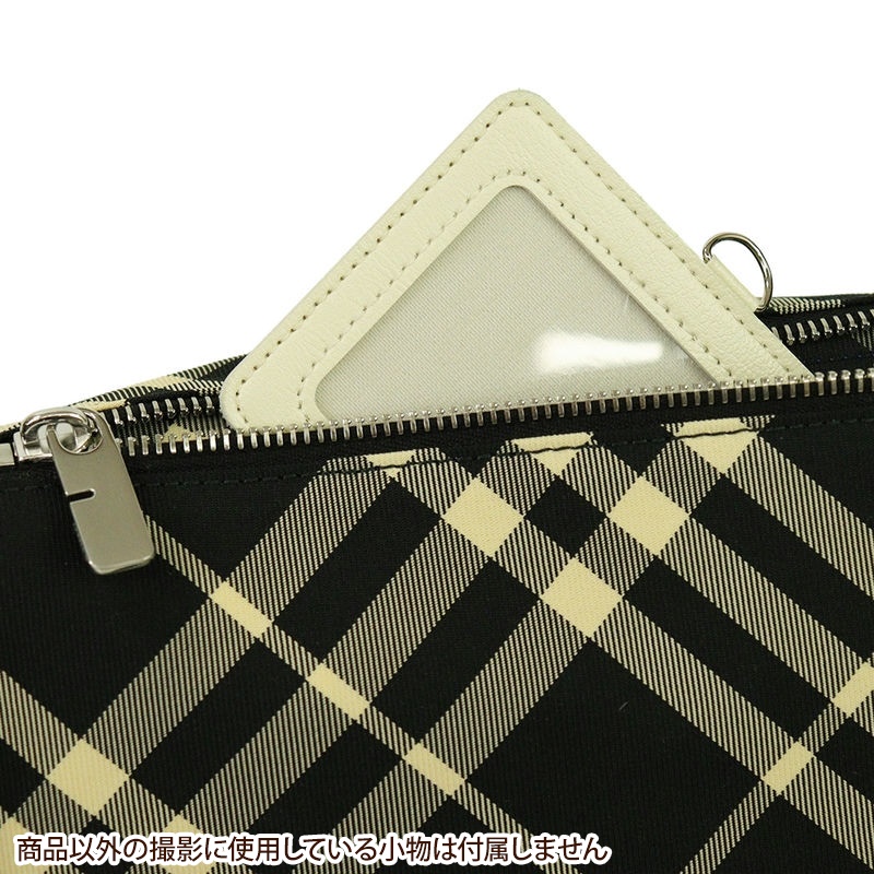 BURBERRY ボディバッグ アイボリー・ブラック バーバリー BURBERRY 8043707 A1189 TBモノグラム ソニー ベルトバッグ