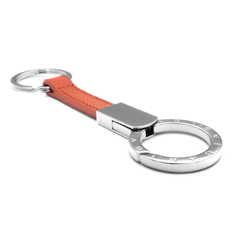 Brandol / BVLGARI ブルガリ キーリング レザー リング キーホルダー