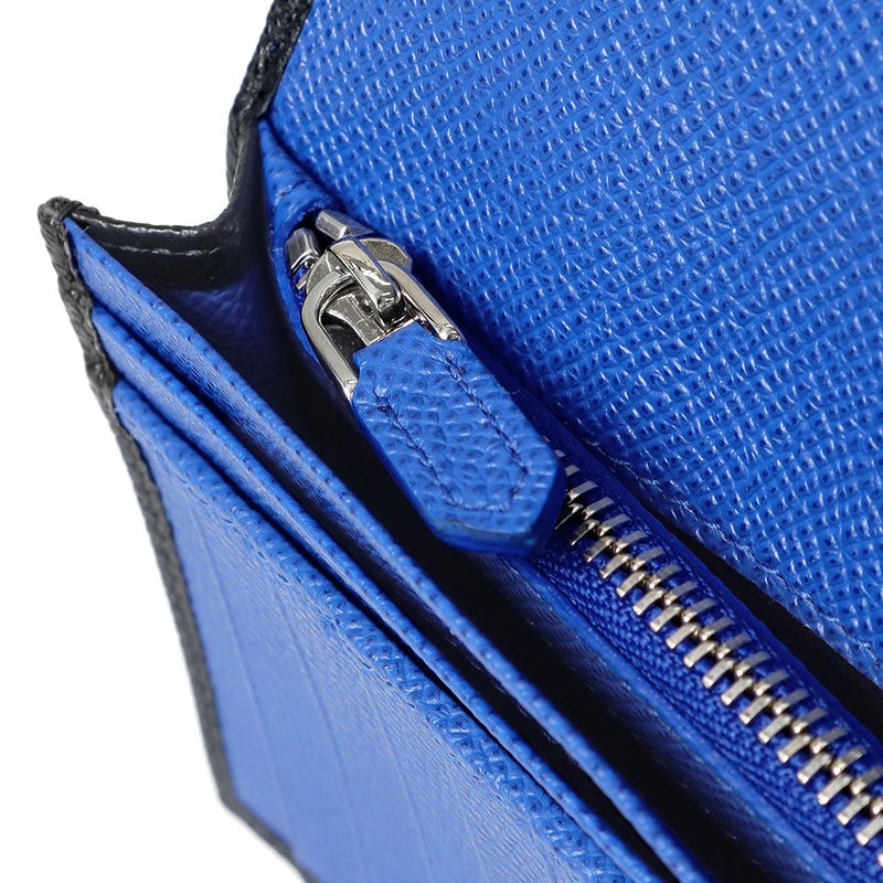 新品　BVLGARI(ブルガリ) 札入れ 288256 BLK 長財布 ブルガリ 長財布 メンズ ブランド BVLGARI 288256 BLK ブラック/ブルー