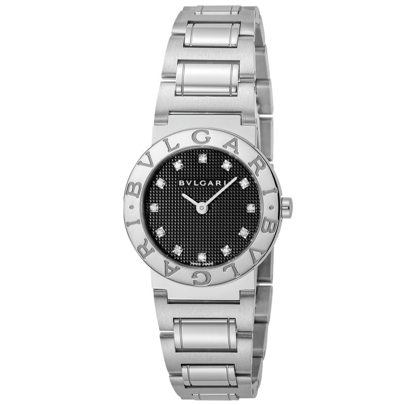 BVLGARI ブルガリ レディース腕時計 ブルガリブルガリ 26mm ブラック×シルバー BB26BSS/12