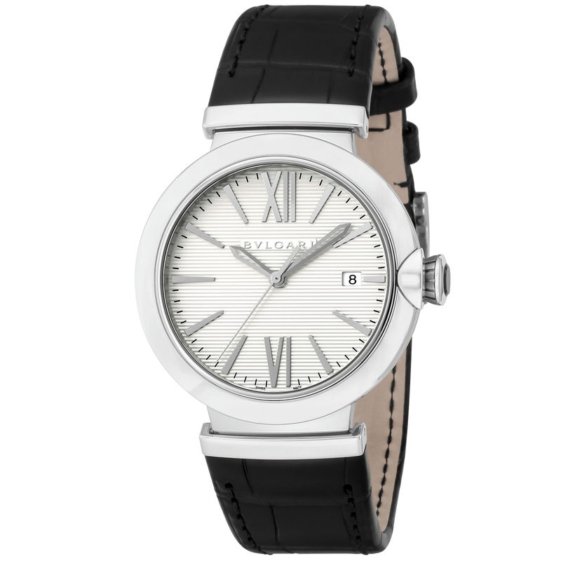 BVLGARI ブルガリ メンズ腕時計 ルチェア オートマチック 40mm 自動巻き シルバー×ブラック LU40C6SLD