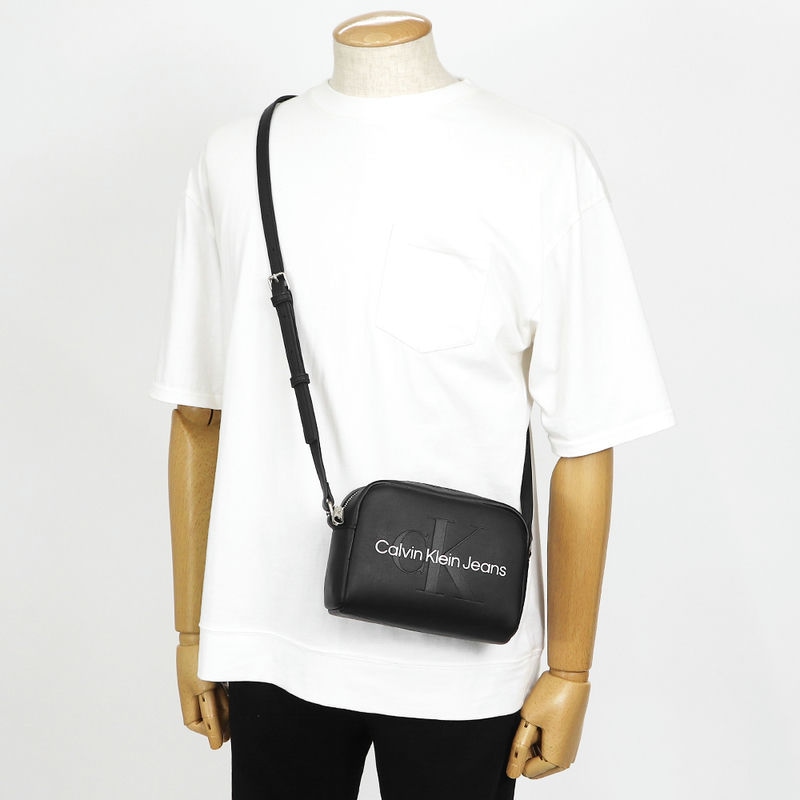 カルバンクラインジーンズ   Jeans バッグ ショルダーバッグ 斜め掛けバッグ K60K612220 01R レディース ブラック 斜め掛けシ Brandol / Calvin Klein Jeans カルバンクライン ジーンズ ショルダー