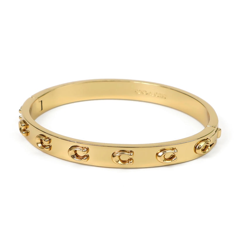 COACH コーチ バングル ロゴデザイン ゴールド 335948GLD710