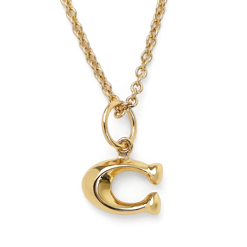 COACH コーチ ネックレス Cモチーフ ペンダント ゴールド 335949GLD710