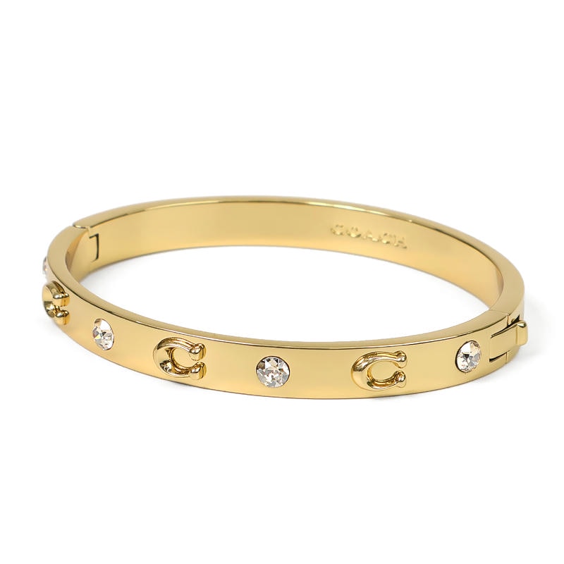 Brandol / COACH コーチ バングル ペグド シグネチャー ヒンジド