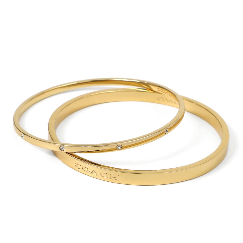 Brandol / COACH コーチ バングル ペグド シグネチャー ヒンジド