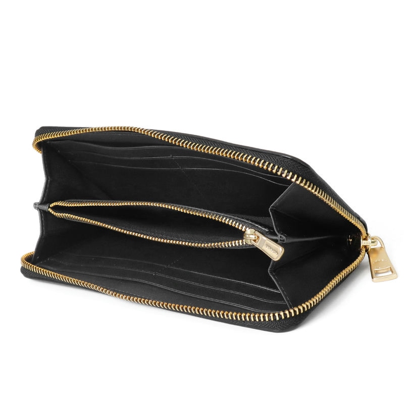 Brandol / COACH コーチ ラウンドファスナー長財布 レザー ブラック