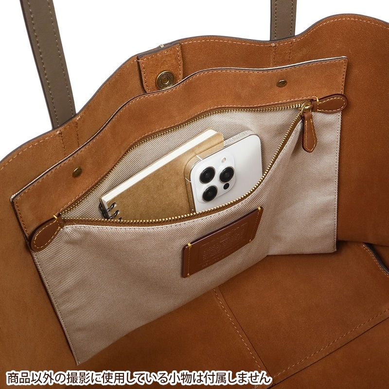 週末お値下げ　COACH オレンジ ブラウン　レザー トートバッグ コーチ COACH バック （オレンジ） -waja bazar - 海外ファッション