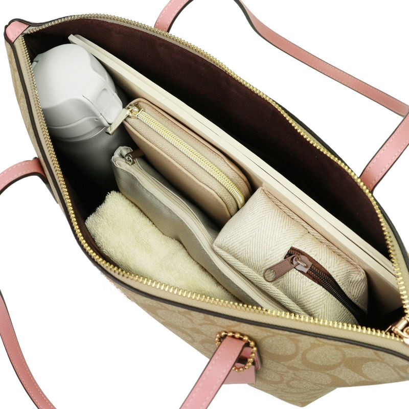 Brandol / COACH コーチ トートバッグ シグネチャー ジップトップ