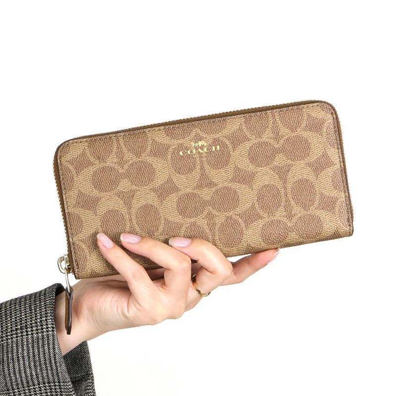 Brandol / COACH コーチ ラウンドファスナー長財布 シグネチャー