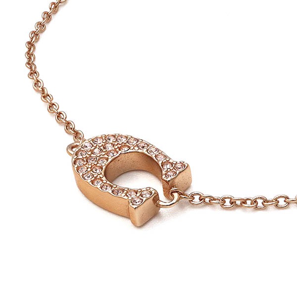 Brandol / COACH コーチ ブレスレット クリスタル Cモチーフ パヴェ