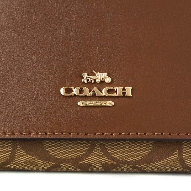 Brandol / COACH コーチ 長財布 シグネチャー コンチネンタル ライト