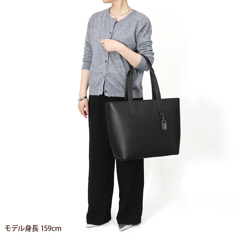 【未使用に近い】 coach コーチ サリバン C9876 レザー ブラック Brandol / COACH コーチ トートバッグ レザー サリバン トート