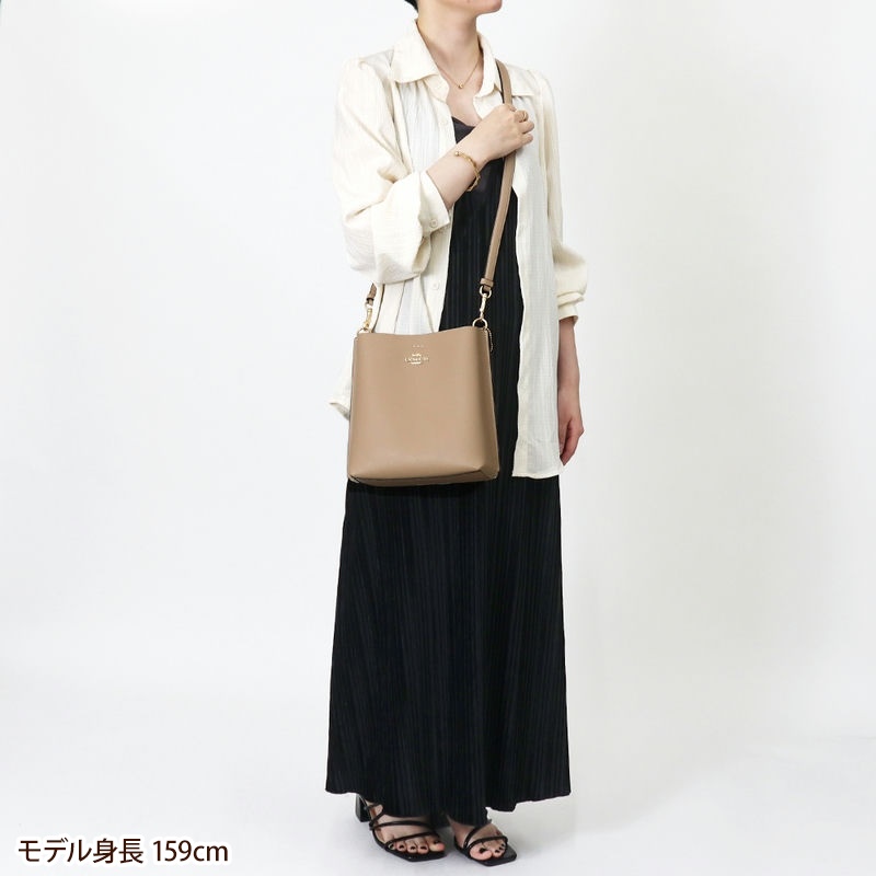 コーチ モリー バケット バッグ 22 2WAY ベージュ CA582 