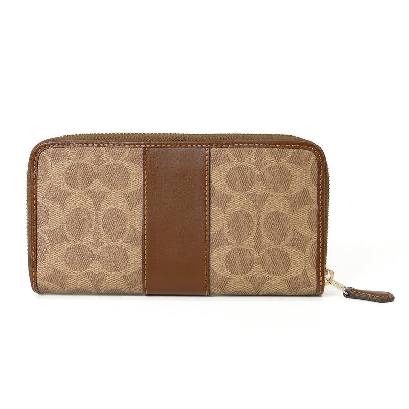 MyB@g(*☻-☻*) 専用COACH 長財布 ベージュ キャンバス✖️２ Brandol / COACH コーチ ラウンドファスナー長財布 シグネチャー