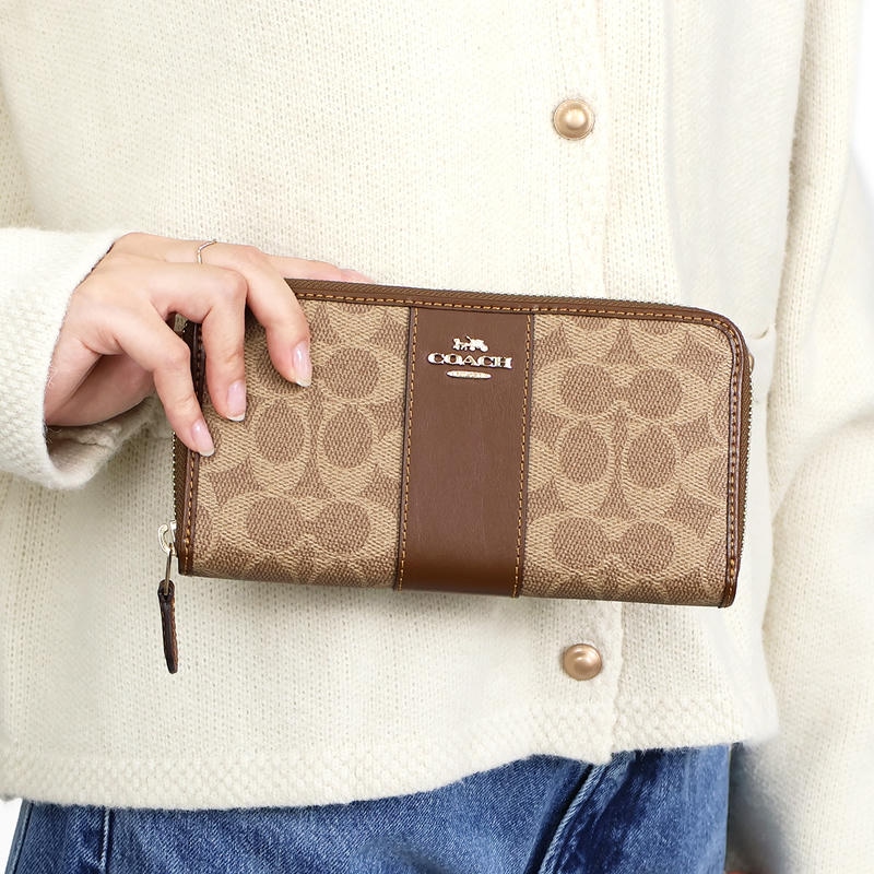 Brandol / COACH コーチ ラウンドファスナー長財布 シグネチャー