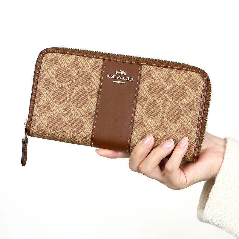 Brandol / COACH コーチ ラウンドファスナー長財布 シグネチャー