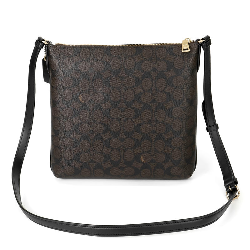 Brandol / COACH コーチ ショルダーバッグ シグネチャーキャンバス 縦